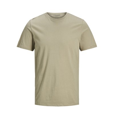 Organic Cotton T-Shirt with Crew Neck JACK & JONES