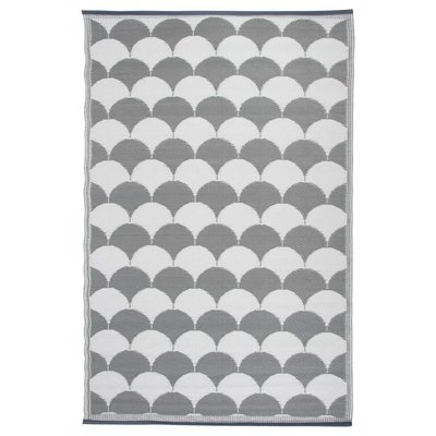 Tapis de jardin motif beige et blanc 121 x 180 cm ESSCHERT DESIGN