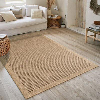 Tapis intérieur extérieur aspect jute motifs lignes NATURE NAZAR RUGS