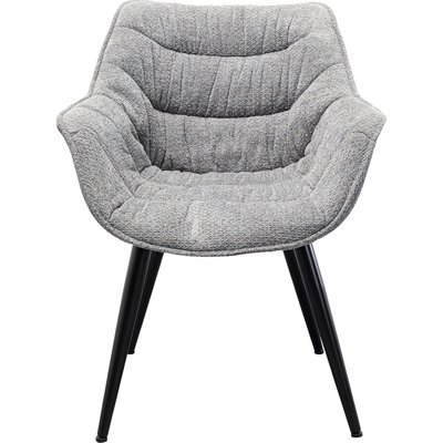 Chaise avec accoudoirs en tissu mélangé, THELMA KARE DESIGN