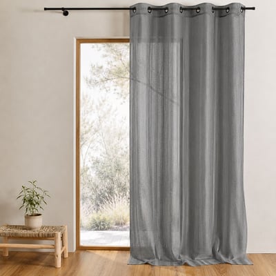 Voilage uni avec fils en fil textile HOME MAISON