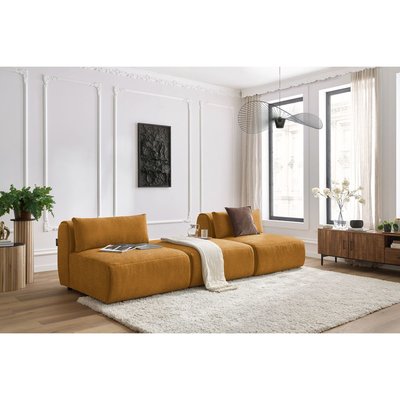 Canapé modulable 3 places en tissu texturé, JEANNE BOBOCHIC