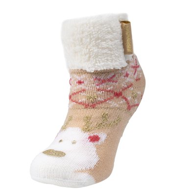 Chaussettes d'intérieur ultra confortables et légères, semelle à picots antidérapants ISOTONER