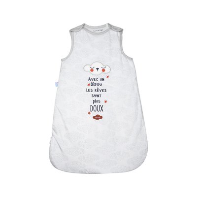 Gigoteuse 0/1m jena velours doux sans manches SUCRE D'ORGE