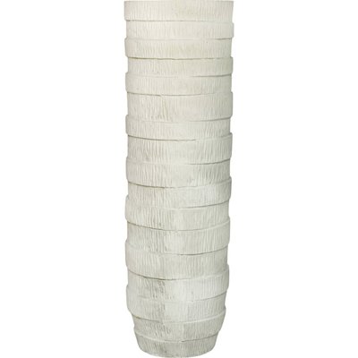 Vase décoratif franges circulaires en fibrocement RECOLLECTION
