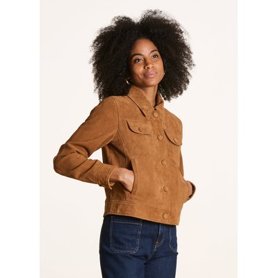 Blouson court en daim LA FEE MARABOUTEE