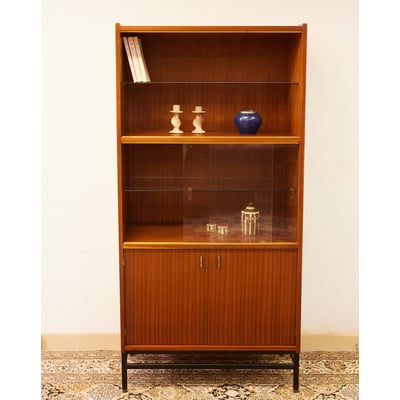 Vitrine vintage en bois Victoria N°1335 - Bon état DEBONGOUT