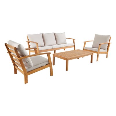 Salon de jardin bois d'acacia 5 places USHUAIA 5 PLACES SWEEEK