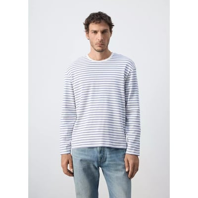 T-shirt 100 % coton rayures MANGO MAN