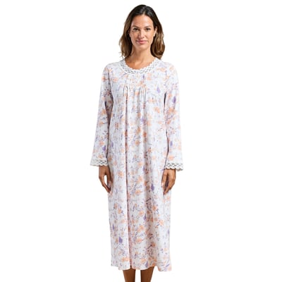 Chemise de nuit longue avec macramé DAXON