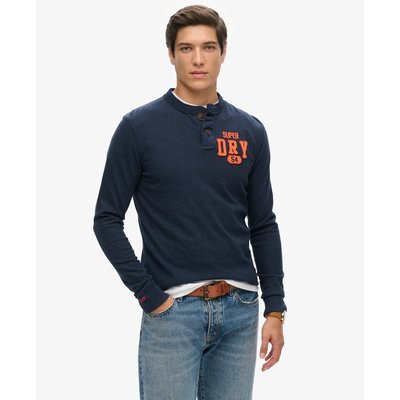 Haut à col tunisien et manches longues Vintage Athletic SUPERDRY