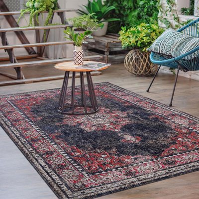 Tapis extérieur tissé kilim rectangle OZLEM UN AMOUR DE TAPIS