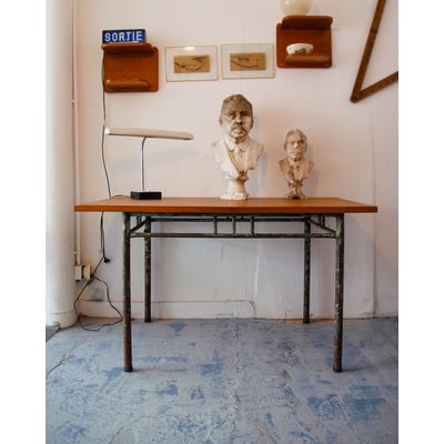 Bureau industriel en métal Yvan N°528 - Bon état DEBONGOUT