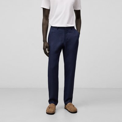 Pantalon de costume en lin ADOLFO DOMINGUEZ