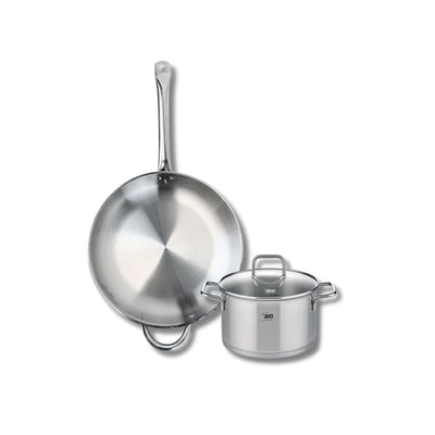 Batterie de cuisine 1 poêle 32cm + 1 faitout 20cm PROFI CITRIN ELO