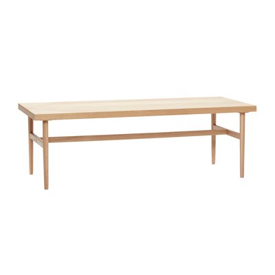 Table basse en placage de chêne et bois de chêne HERRINGBONE HUBSCH