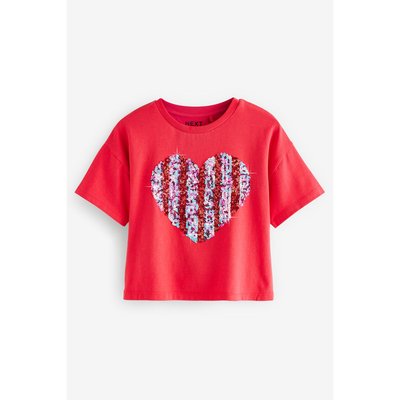 T-shirt avec cœur à sequins NEXT