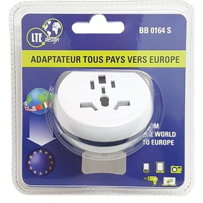 Adaptateur Compatible 150 Pays Europe 230v ESSENTIELS DU BHV