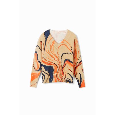 Pull oversize avec lignes courbes DESIGUAL