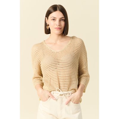 Pull manches courtes ajouré BONOBO