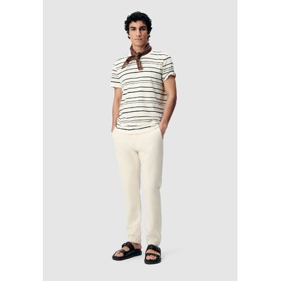 Pantalon tapered coton et lin IKKS
