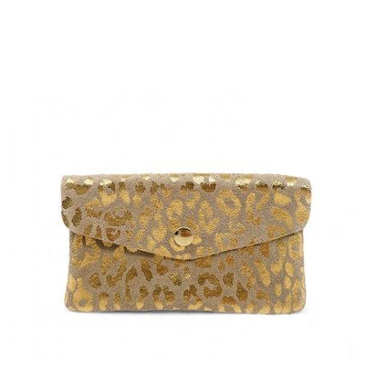 Pochette porte-monnaie en cuir nubuck COMBI LEO OH MY BAG