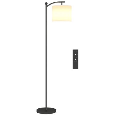 Lampadaire dimmable H.60 cm 2 températures de couleur télécommande HOMCOM