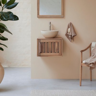 Meuble de salle de bain en acacia massif 50 cm LILA TIKAMOON