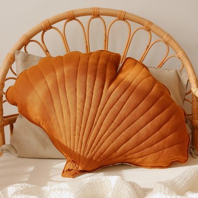 Coussin feuille de ginkgo lin & coton LINCUS MOI MILI