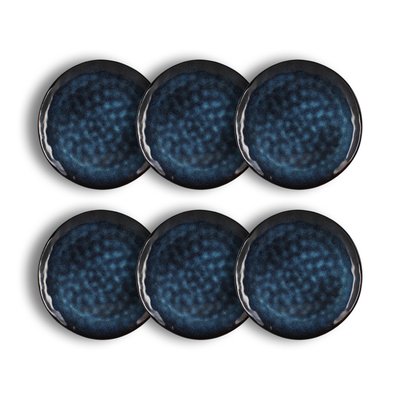 Lot de 6 assiettes plates en grès 28cm, COSTA OGO LIVING