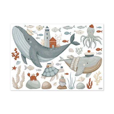 Stickers animaux marins LOTAN LILIPINSO