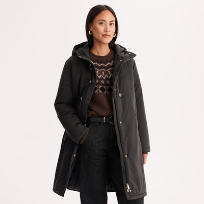 Parka de longitud media, con alamares y capucha ANNE WEYBURN