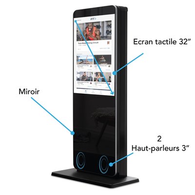 Miroir d'entraînement connecté VAULT + accessoires NORDICTRACK