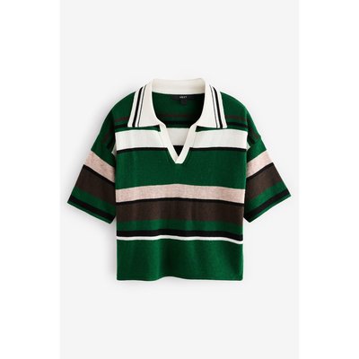 Pull à col polo et manches courtes NEXT