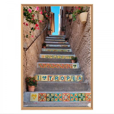 Tableau mural mat encadré escalier à motif CEANOTHE