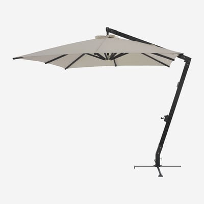 Parasol déporté avec structure en métal 3 x 3 m ALERIO HABITAT