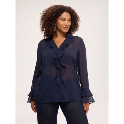 Blouse à volants FIORELLA RUBINO