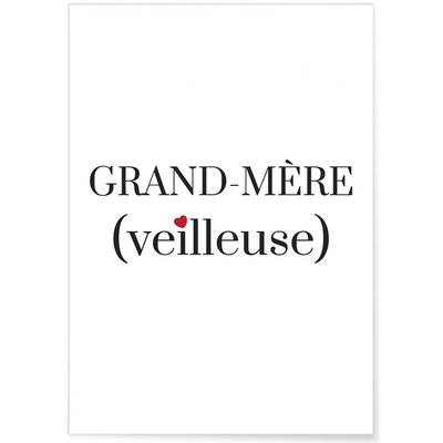 Affiche Grand-Mère(veilleuse) L'AFFICHERIE