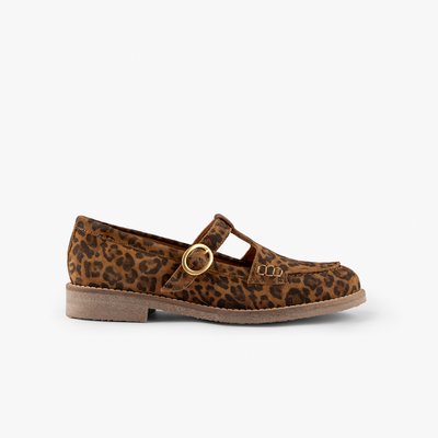 Mocassin cuir velours ANNE MAISON TOUFET