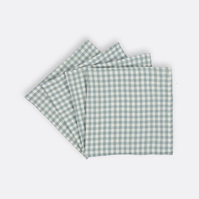 4er-Pack Wickeltücher Croizic aus Baumwoll-Musselin, 45 x 45 cm LA REDOUTE INTERIEURS