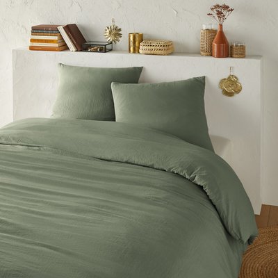 Parure de lit microfibre lavée polyester recyclé LA REDOUTE INTERIEURS