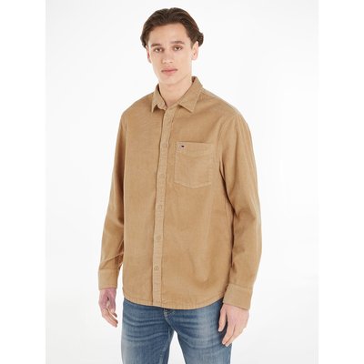 Los hemd in fluweel TOMMY JEANS