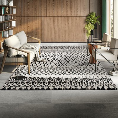 Tapis salon et chambre tissé motif berbère MO 83 UN AMOUR DE TAPIS