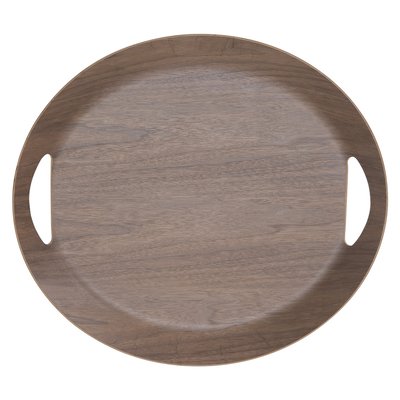 Plateau ovale brun 46 cm en bois TABLE PASSION