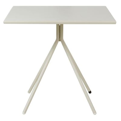 Table de jardin carrée 80cm pied central métal  OPUS ZAGO