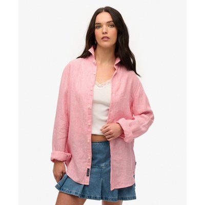 Chemise oversize décontractée en lin SUPERDRY