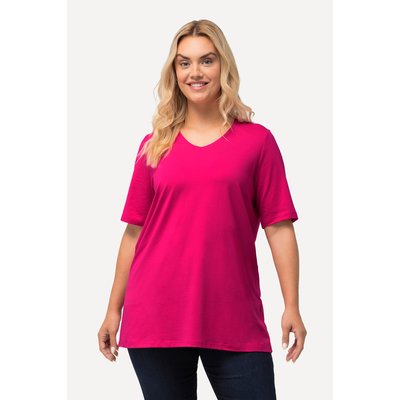 T-shirt à manches courtes et col en V. Coupe ULLA POPKEN