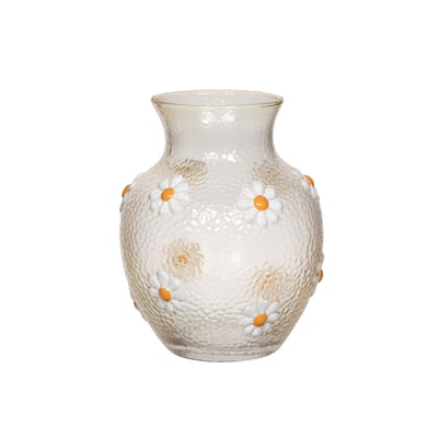 Vase verre   hauteur 17  -MARGUERITE AMADEUS