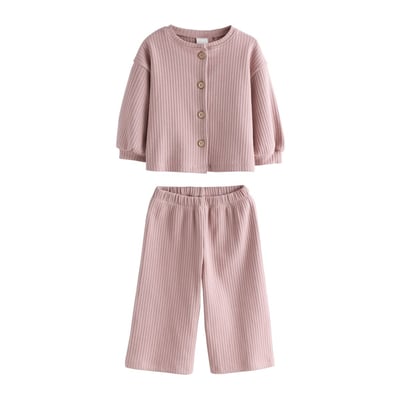 Ensemble cardigan côtelé et pantalon NEXT
