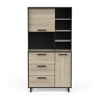 Buffet 2 portes, 3 tiroirs et 4 niches H179,5 cm - ROMA CALICOSY